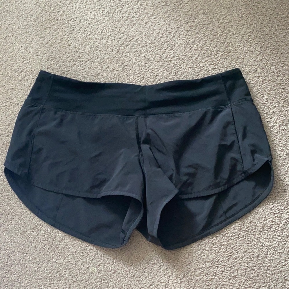 Black Lululemon Speed Up Short